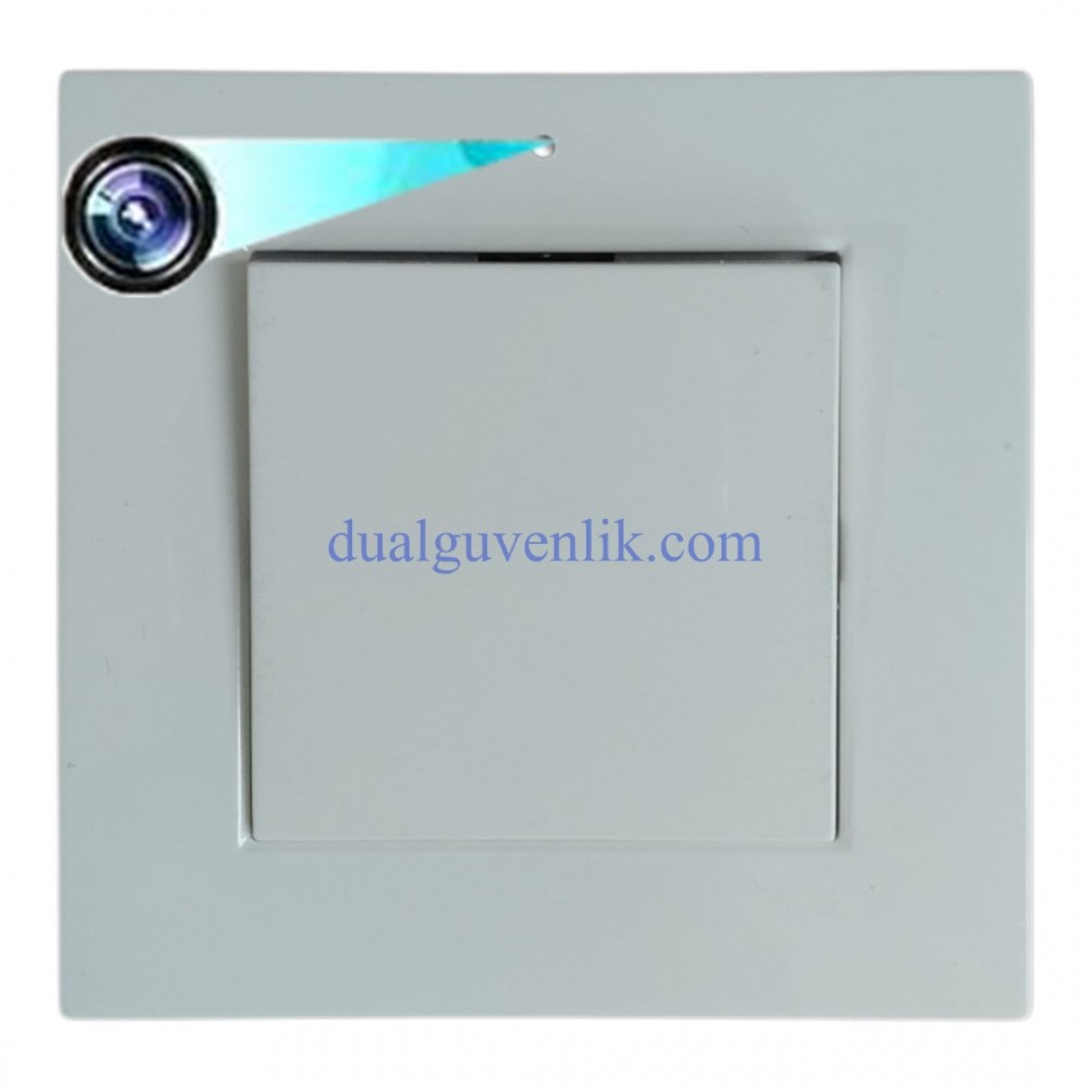 Beyaz Anahtar Priz Wifi Kamera 